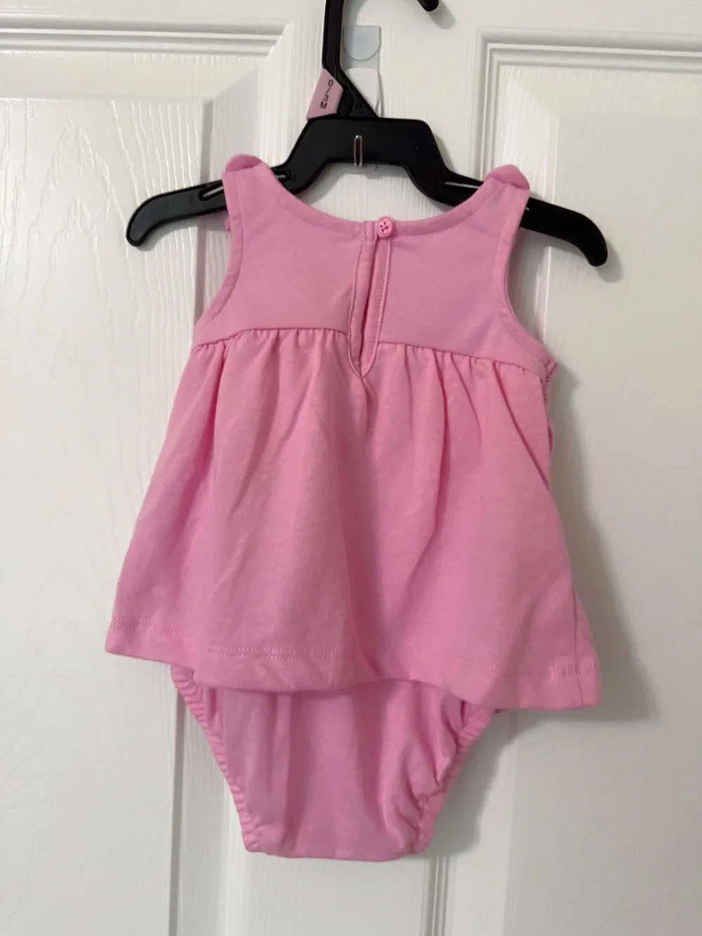 Carter's Pink Sleeveless Floral Embroidered dress